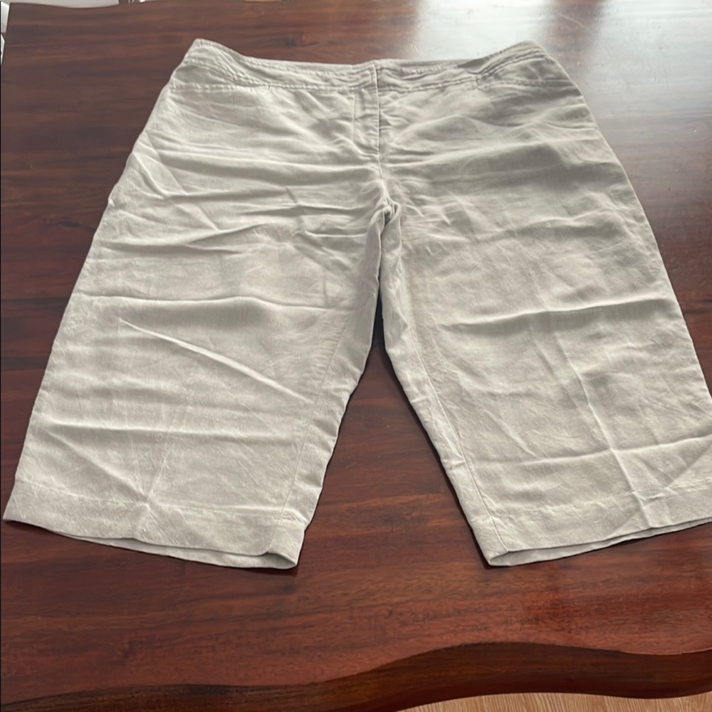 Eileen Fisher Linen Capri bottom in petite large